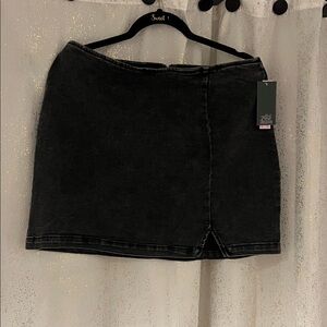 Wild Fable Charcoal Mini Skirt